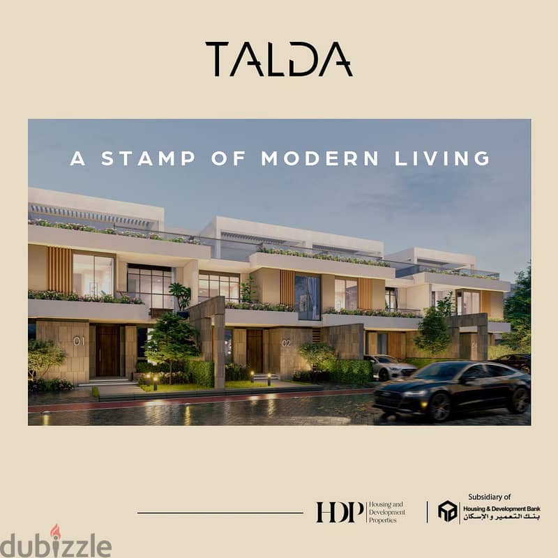 شقه 3غرف  150 متر للبيع بمقدم 10% فى كمبوند تالدا بالمستقبل سيتى TALDA MOSTAKBAL CITY 1