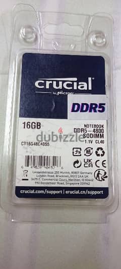Crucial DDR5 16 GB 4800