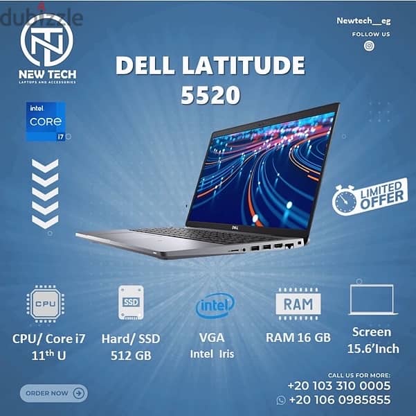 Laptop Dell Precision 5530  لابتوب كسر زيرو وركستيشن 7