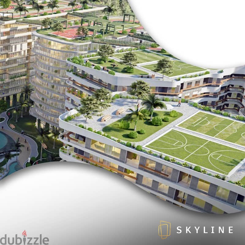 Sky Villa in Skyline Compound for sale in Smouha 285 and see the finishes in person 2