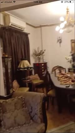 Furnished apartment for rent in Zamalek 3 rooms