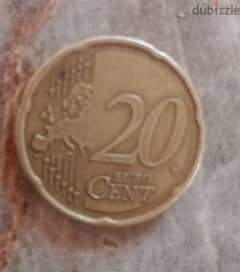 20 يورو سنت من الذهب الاسكندفاني