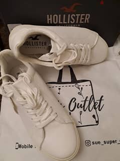 hollister white shoes