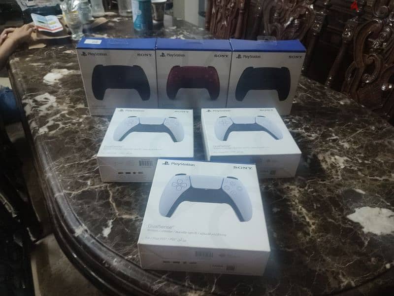 ps5 controller ابيض والوان 5