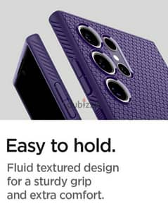 From U. S. A Spigen Liquid Air Case For Galaxy Ultra Dark Purple Color