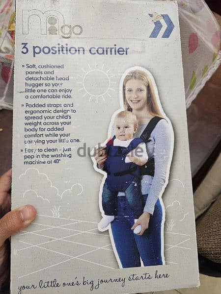 Mothercare Carrier 3-Position  like new , حمالة رضيع 0