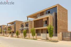 A very special townhouse view villa for sale in Taj City Compound in front of Cairo International Airport and near Heliopolis