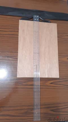 Wooden pallete,T shaped Ruler - مسطرة حرفT + شاسيه خشب للرسم الهندسي
