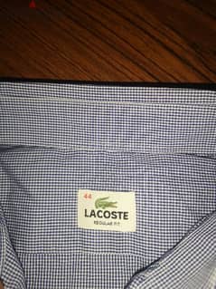 original lacoste long sleeve shirt size 44