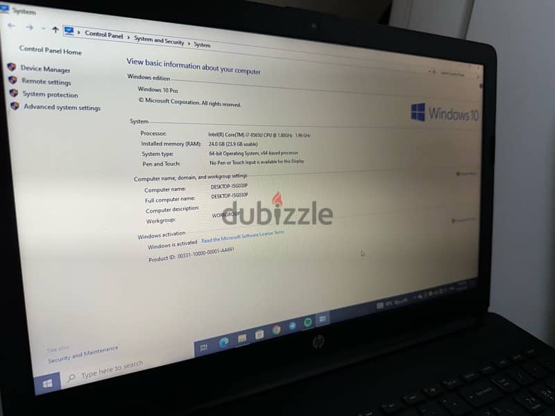 Laptop Hp i core7 with Ram24 Gb 3