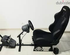 Gaming Racing Driving Rig with Wheel of your choice For Rent للإيجار