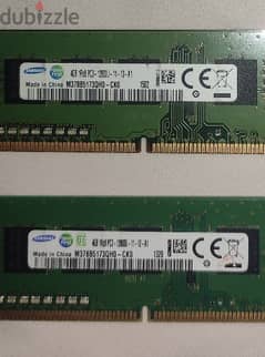 RAM 2X4GB Samsung 12800 1600MHz