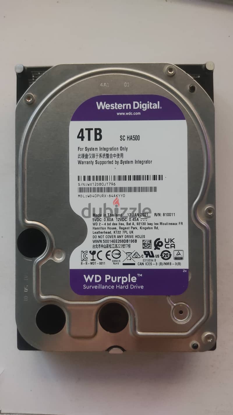 WD Purple 4 TB هارد 4 تيرا 0