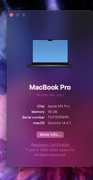 Macbook Pro 14 inch M3 Pro 12 Core 1 Tera Unpinned 3