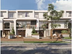 Own a townhouse with a private garden with a 10% down payment in equal installments fully finished with kitchen and air conditioners in Ras Al-Hikma