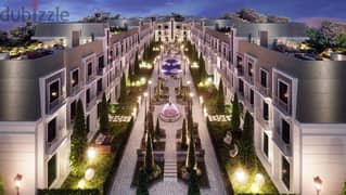 Exclusively. . 158 sqm apartment with a distinctive garden for sale in installments in New Zayed, Park Valley G. C.