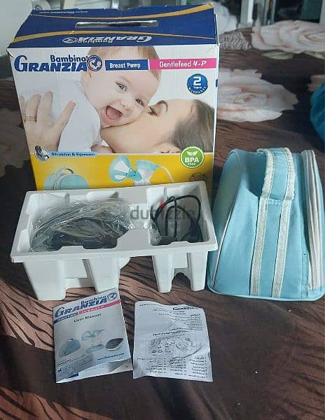 granzia bambino breast pump شفاط حليب كهربائي 3