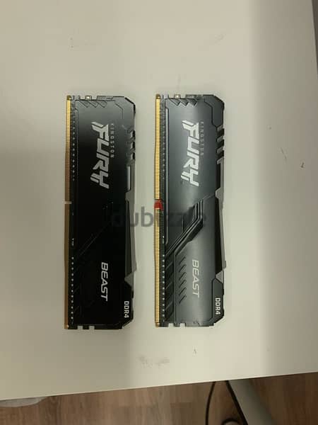 Kingston Fury Beast 8Gb DDR4 3200Mhz RGB Desktop Memory (2 sticks) 0
