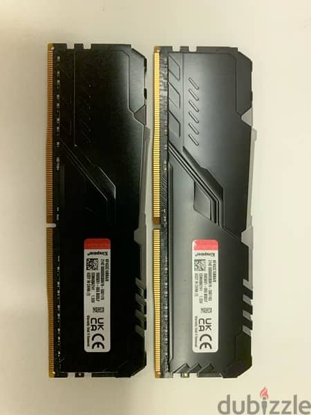 Kingston Fury Beast 8Gb DDR4 3200Mhz RGB Desktop Memory (2 sticks) 1