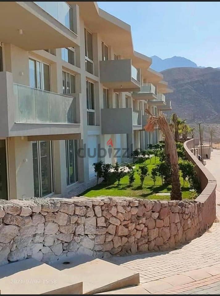 With a 5% down payment, an apartment for sale in a private garden, fully finished, with air conditioners, and fully furnished (Mont Gualal), Ain Sakha 3