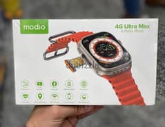 ساعة ذكية ⌚ Modio 4G Ultra MAX تعمل ب SIM مع ذاكرة 4 جيجا رام و 64 جي