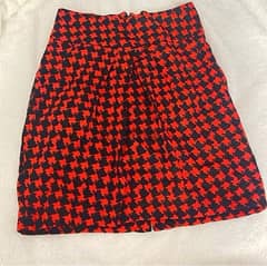 Black and red skirt