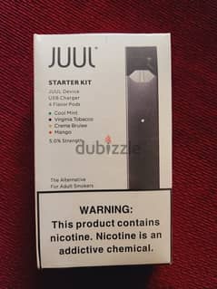 juul vape pack with 4 flavours pods and charger and flavour vaps