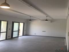 Semi-furnished ground floor apartment with garden for rent in Eastown Compound