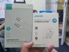 Anker 20w fast charger with cable for iPhone