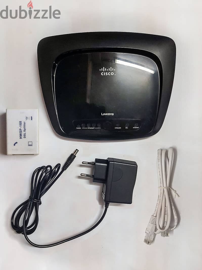 راوتر سيسكو لينكسيس Linksys Cisco WAG120N Annex A - بحالة ممتازة 0