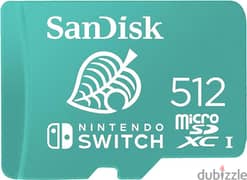 SanDisk 512GB microSDXC card for Nintendo Switch up to 100 MB/sClass10