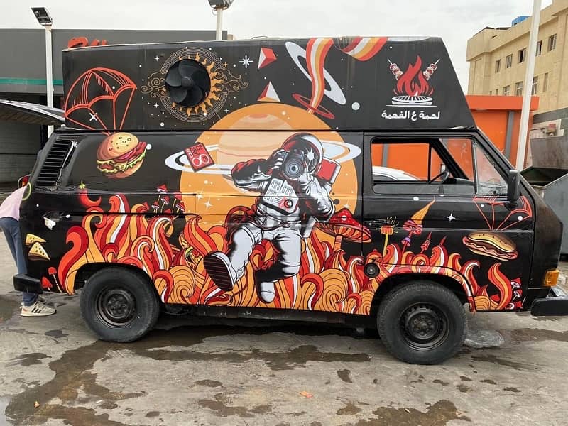 food truck لسرعة البيع سيارة طعام مجهزة 0