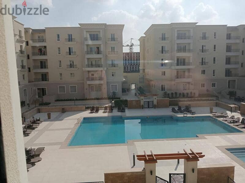 Fully Finished and Fully Furnished Apartment for Sale Direct on Swimming Pool in Boulevard Residence Mivida 1