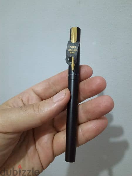 قلم باركر حبر   Parker Frontier Matte Black Gold Nib GT Fountain Pen 11