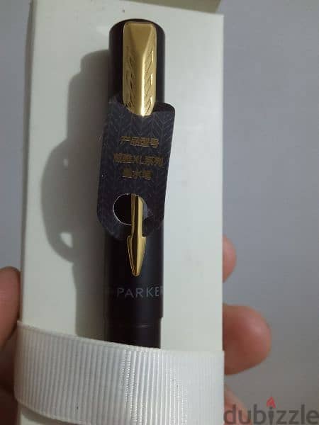 قلم باركر حبر   Parker Frontier Matte Black Gold Nib GT Fountain Pen 14