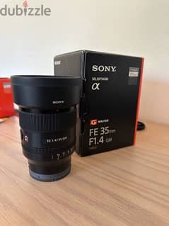 lens Sony 35 mm f1.4 GM عدسة سوني ٣٥ فتحة ١. ٤ جم