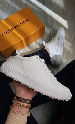 Louise Vuitton white shoes