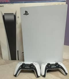 ps5 825gb 2 controllers disc version with box