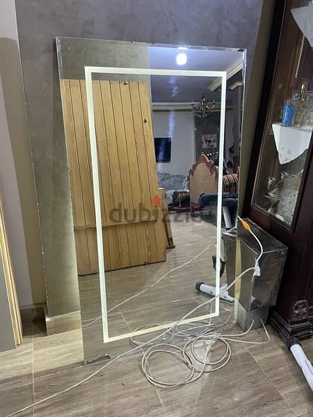 مرآة ليد مضيئة عريضة  Wide Led Lighting Mirror 2