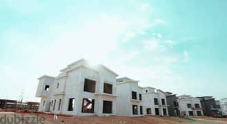 Townhouse villa 210 sqm (ground + first floor) ready for inspection in Creek Town Compound in a prime location on Suez Direct Road 0
