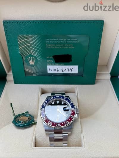 Rolex GMT Master2 Pepsi New- june 2024