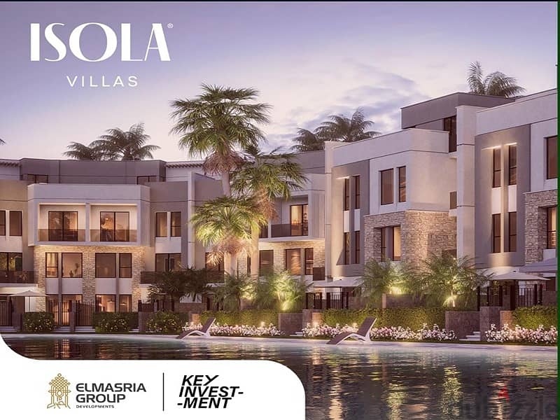 town house for sale 269m in isola villas compound green belt el sheikh zayed  1،363،000 Dp installments over 6 years 7