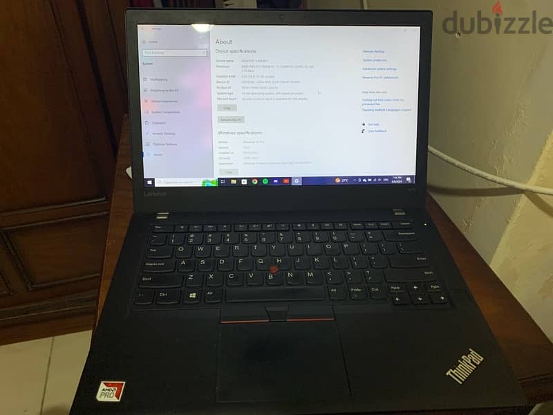 lenovo thinkpad A475 AMD حالة معقولة معالج جيل  تاسع 2