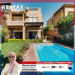Luxury Villa For Rent With Pool In Meadows Park - ElSheikh Zayed
