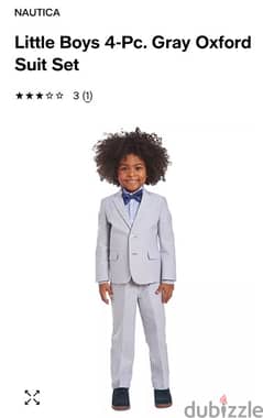 Little Boys 4-Pc. Gray Oxford Suit Set