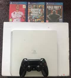 (TODAY ONLY) PS4 Slim White + 2 Controllers + 5 games for travelling