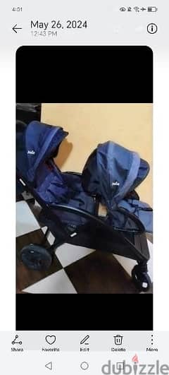 joie twinz stroller as new for sale