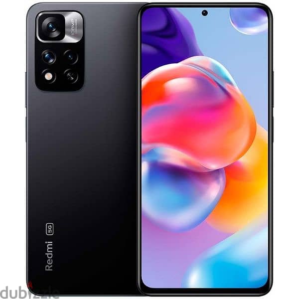 Xiaomi Redmi Note 11 pro 5g - Snapdragon 695 Black شاومى ريدمى 3