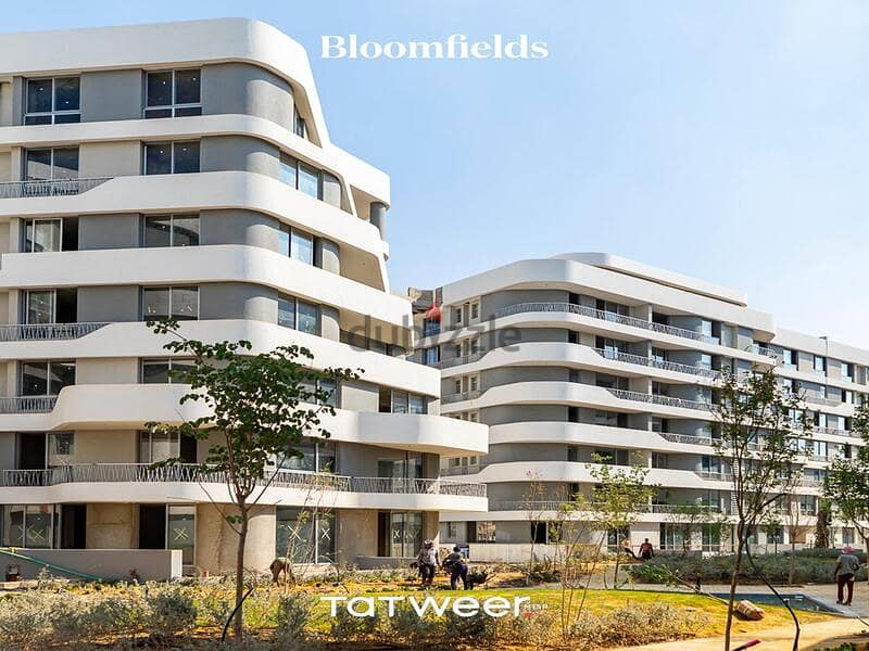 شقة استلام فوري للبيع بموقع متميز في بلوم فيلدز بمقدم وتقسيط وتقسيط في المستقبل سيتي التجمع الخامس Bloomfields 8