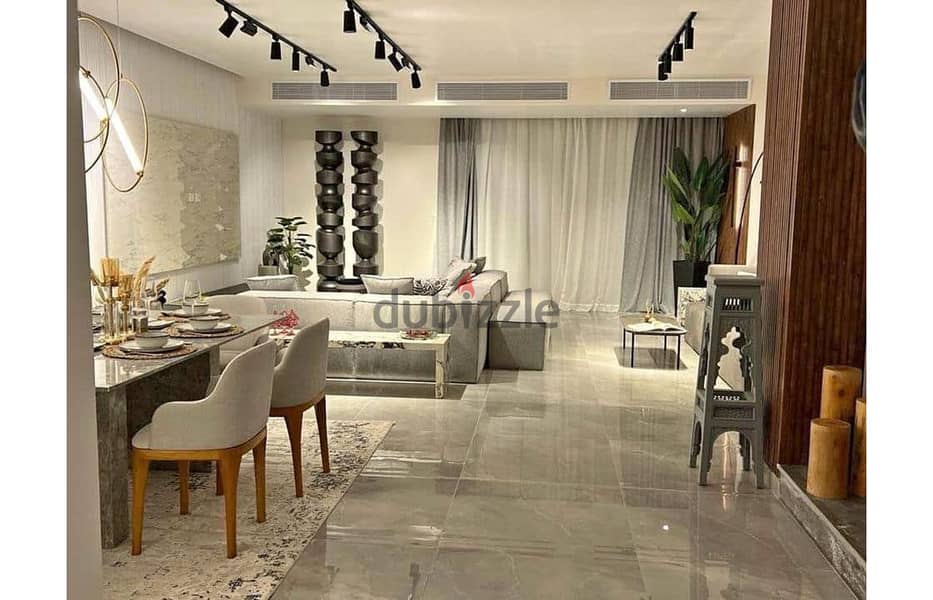 Apartment with private garden for sale in Sarai Compound in Mostakbal City and Sur in Sur with Madinaty 1